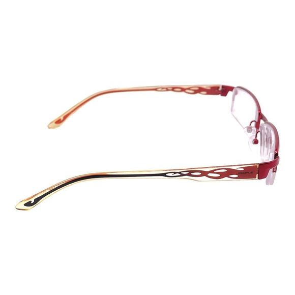 PEOPLE Half Rim Glasses with Red to Black Ombré Flames on the Arms FRAMES ONLY - Picture 11 of 13